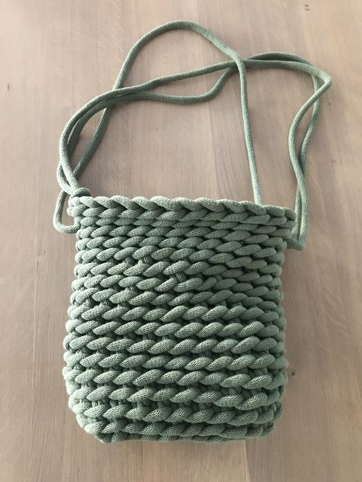 Nowa, oryginalna, hand made torebka robiona na szydełku ze sznurka 9mm