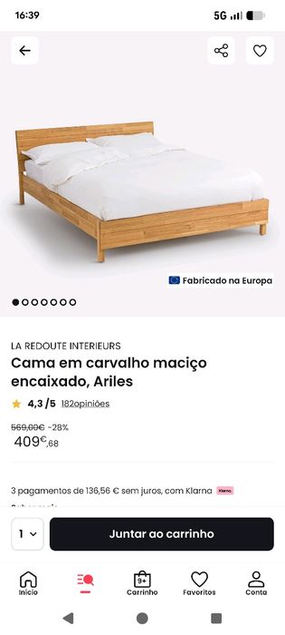 Cama casal 160cm x 200cm