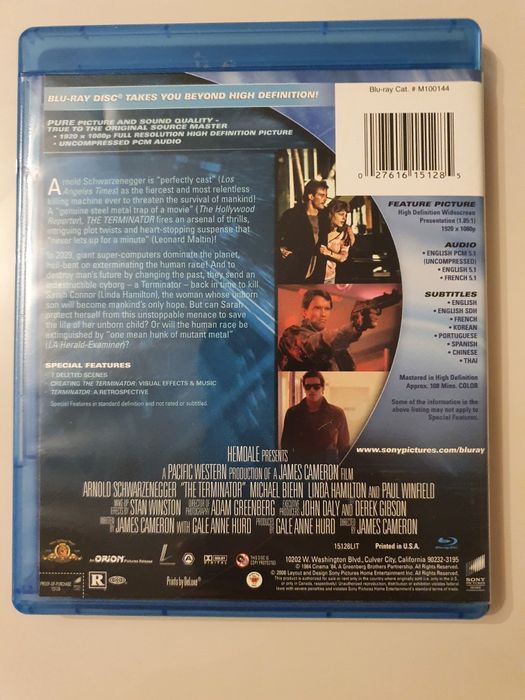 Bluray Terminator autografado