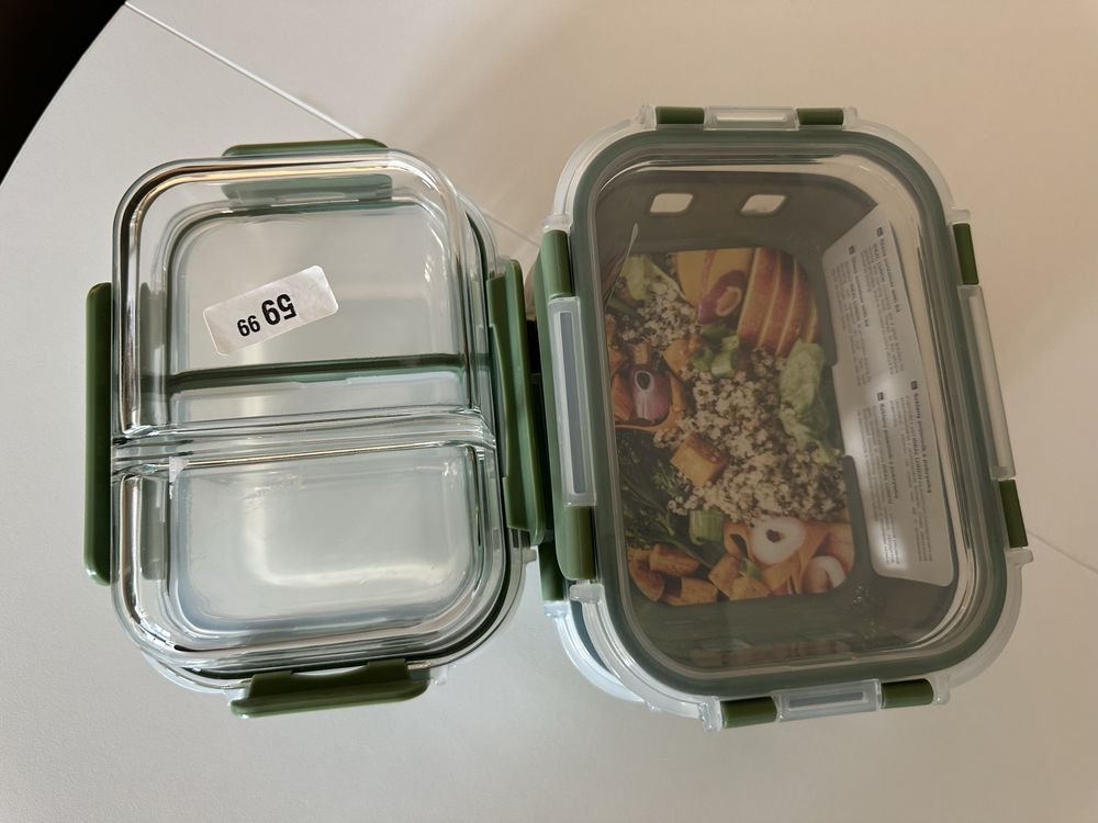 Lunchbox pojemniki szklane DUKA 4 sztuki