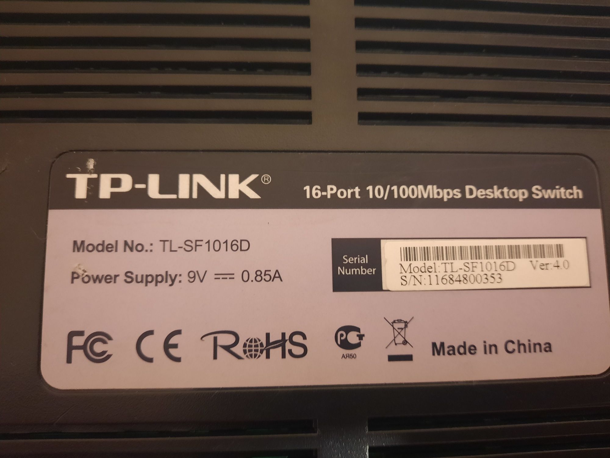 Switch TP Link 16 portowy