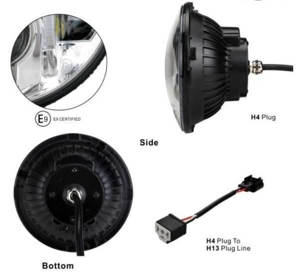 Faróis / farol Led Jeep wrangler jk Homologado