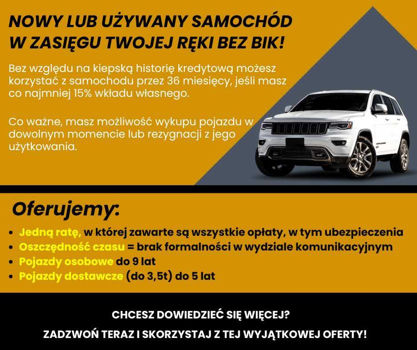 Kredyt pożyczka firmy osoby prywatne każdy cel na auto komornik zastaw