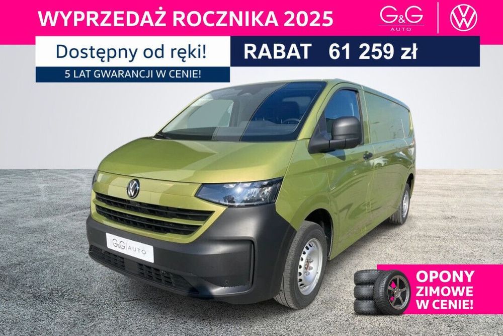 Volkswagen Transporter NOWY TRANSPORTER 3.500 Furgon 2.0 TDI 110 kW AUTOMAT 8-G  2,0 l TDI 150 KM automat 8-bieg. rozstaw osi: 3500 mm