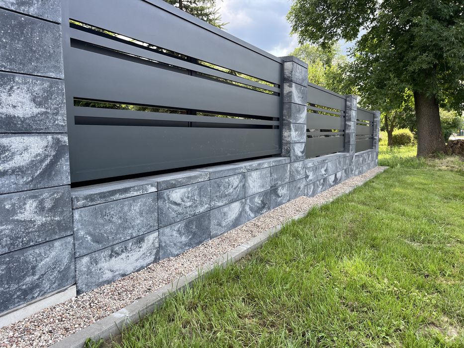 Ogrodzenia.  ogrodzenia grzebieniowe  pionowe . Ogrodzenia poziome