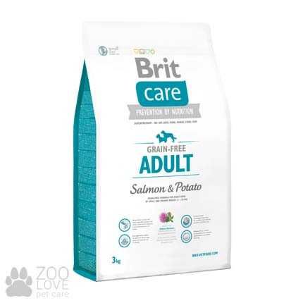 Корм для собак Brit Care Adult М Salmon & Potato 3кг срок 11.24