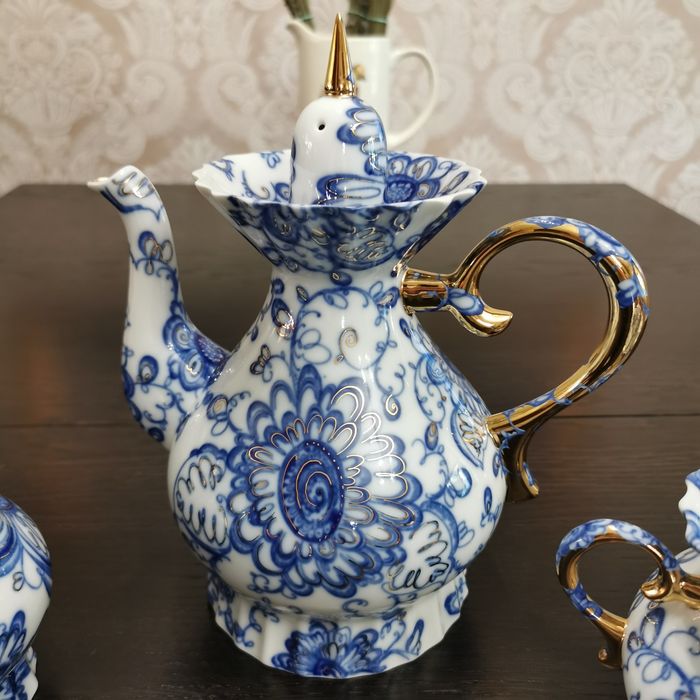 Сервиз чайный ЛФЗ. Шатровая, Поющий сад.