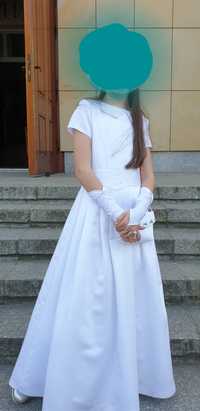 Sukienka na pierwszą komunię alba