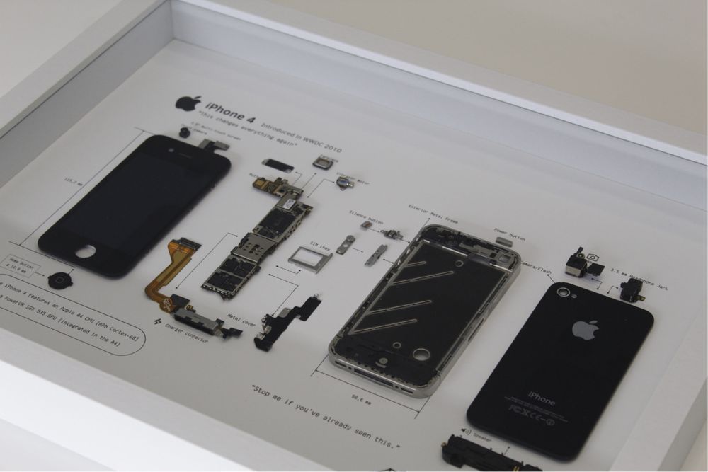 Quadro Iphone 4 (original e completo)