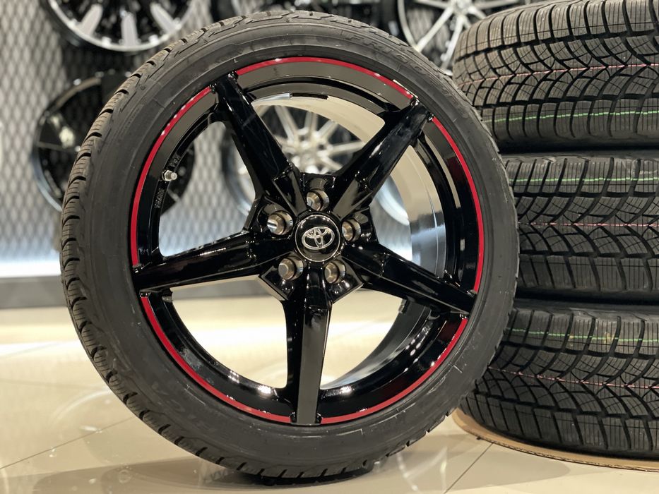 Koła Zimowe 17” 5x114,3 Toyota Yaris 205/45/17 Nowe Zimówki Czerwone