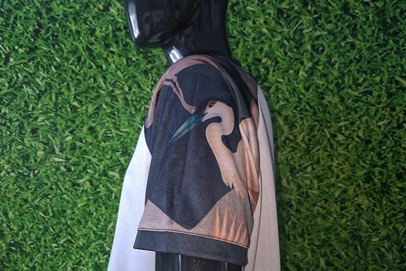 SikSilk Follow The Movement koszulka baseballowa Fauna white size: M-L