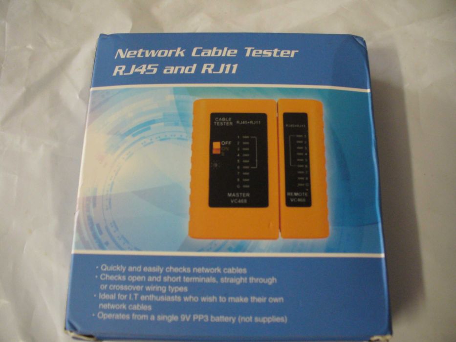 Tester przewodów lan RJ 45/RJ11