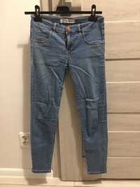 Jeansy skinny rurki 7/8 do kostek rozm.34 ze sklepu Butik