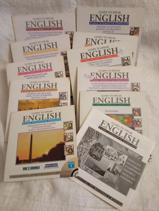 10 CD para curso inglês