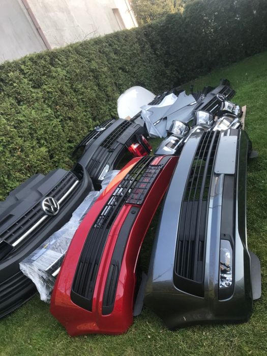 VW T6 zderzak. maski blotniki pasy lampy