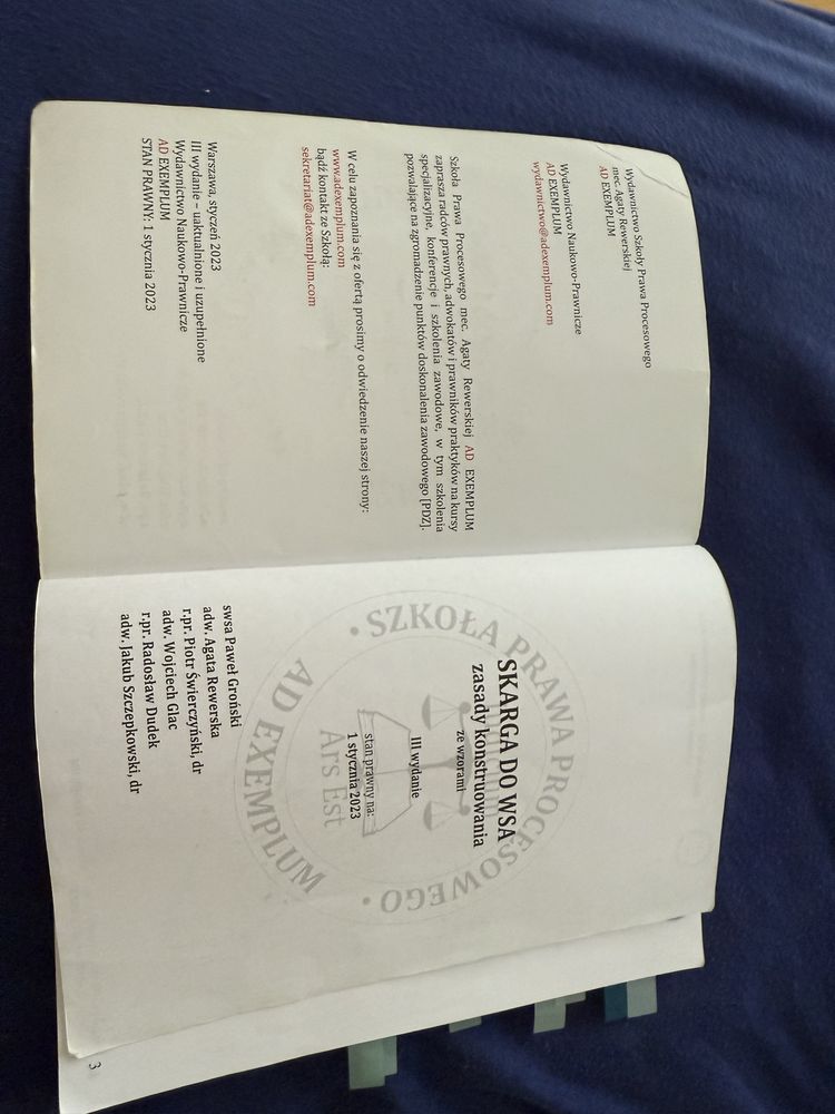 Skarga do WSA, zasady konstruowania. Ad Exemplum Agata Rewerska