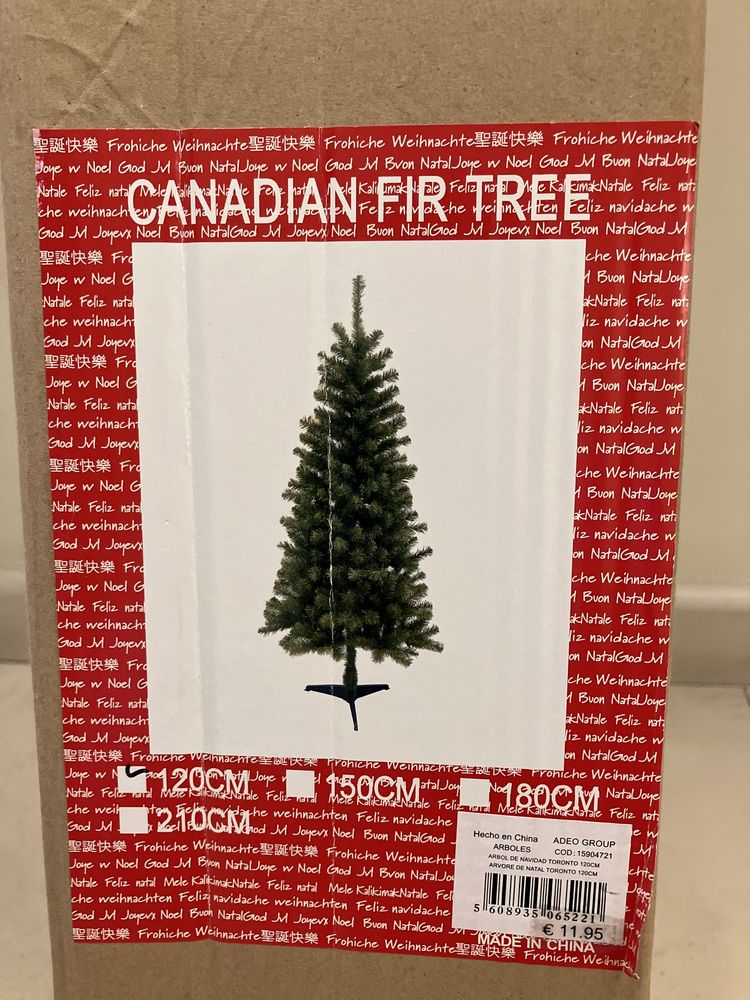 Árvore/pinheiro de natal artificial 120cm