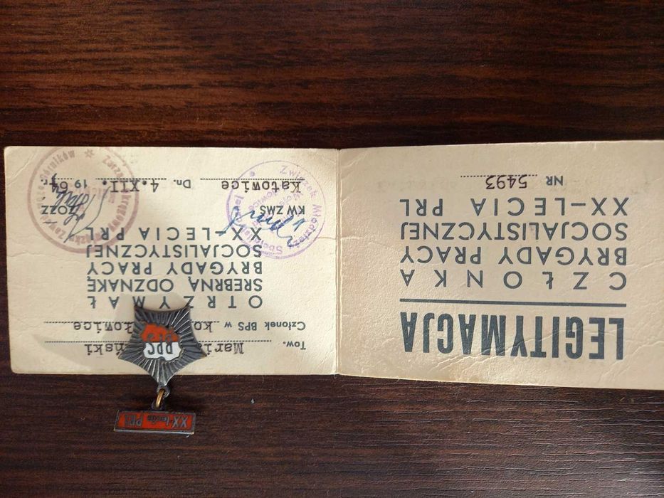 XX-lecie PRL - Brygada Pracy Socjalistycznej - srebrna