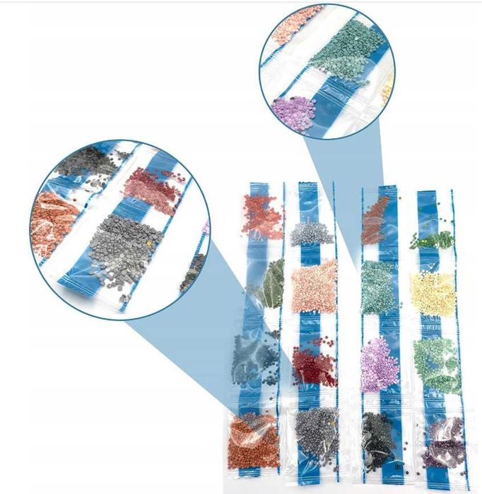 Zestaw do Malowania Diamentami DIY 5D z Motywem Ryby 30 x 40 cm