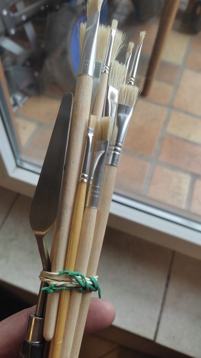 Zestaw pędzli artystycznych nowy.