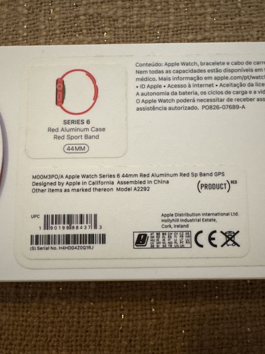 Apple Watch Series 6 Red Sport Band 44mm