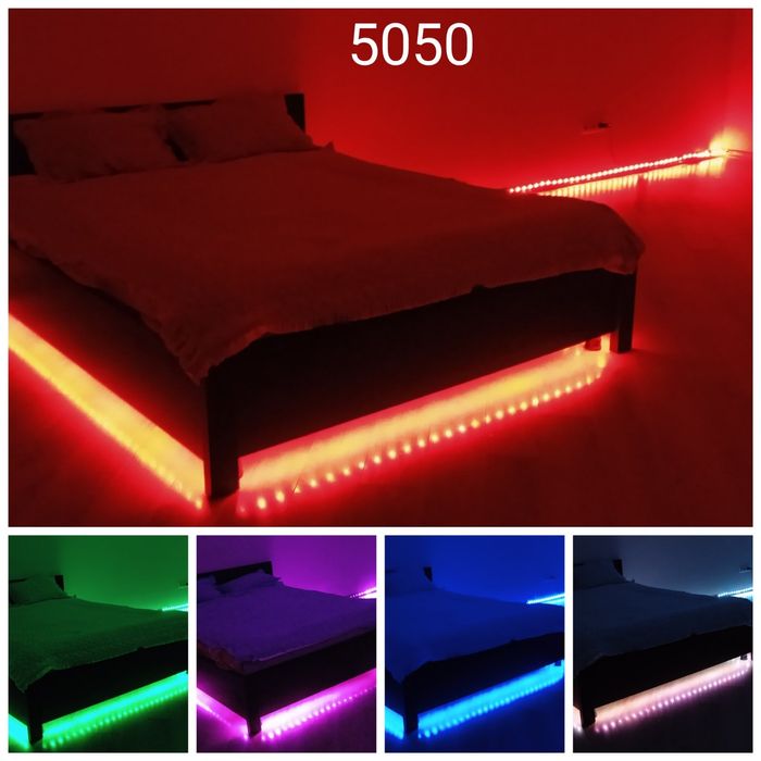 Светодиодная лента 5м 30 лед  5050 Rgb цветная Світлодіодна гирлянда