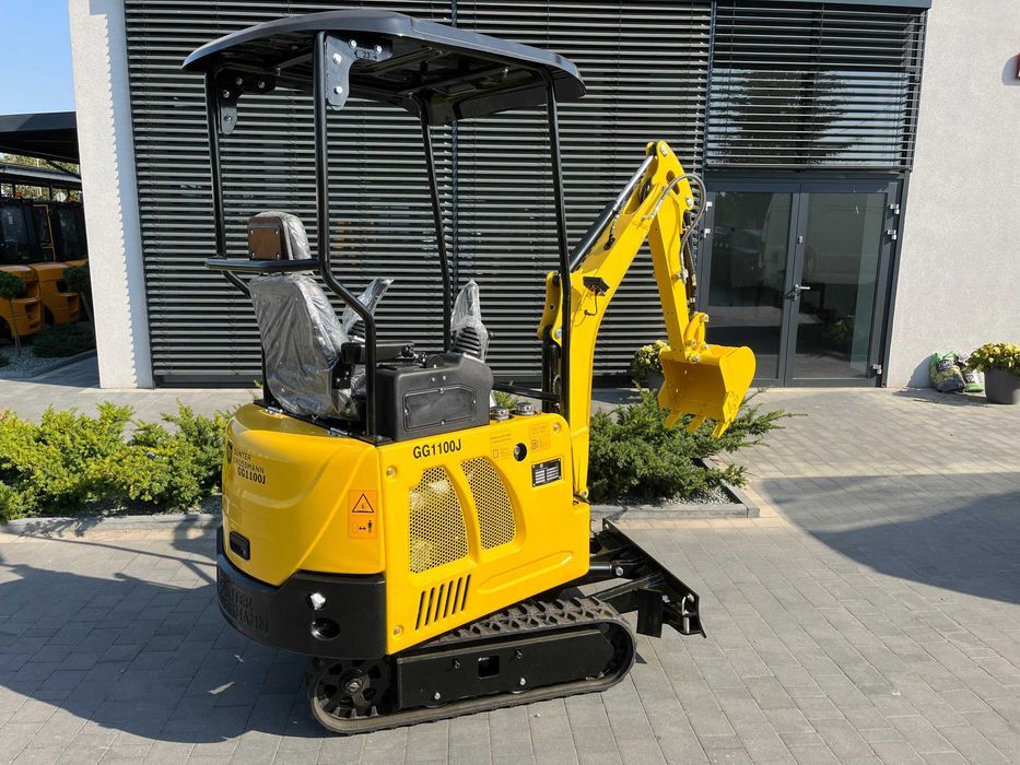 Nowa Minikoparka GG1100J, Kubota, Joysticki, Gunter Grossmann