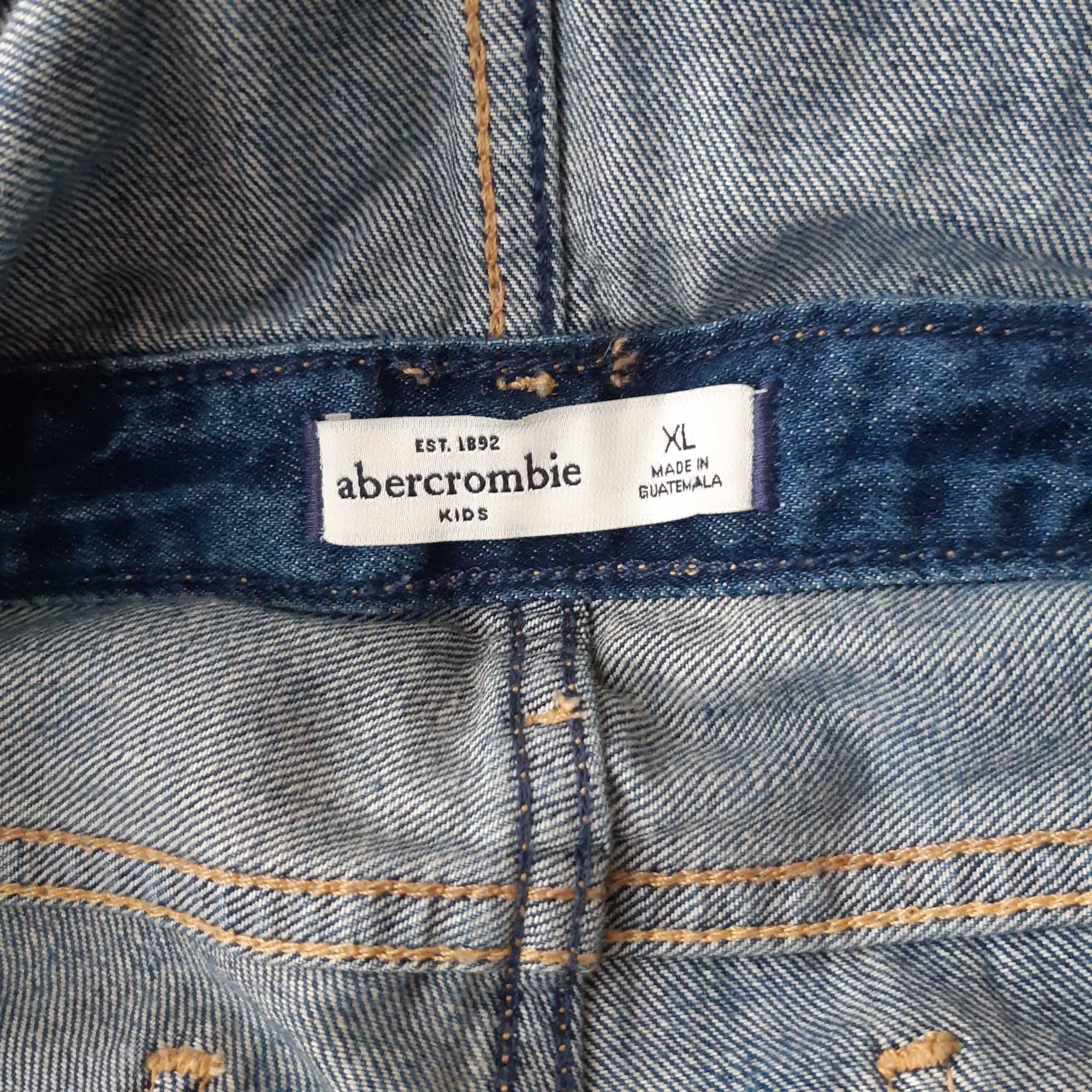 Jeansowe ogrodniczki Abercrombie, rozm. S