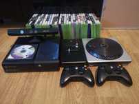 X-box 360+kinect z grami, 2pady, i mixer dj Hero