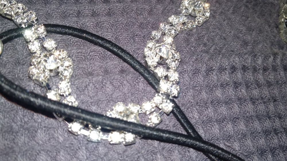 свадебная повязка камни греческая прическа нарядная сверкает