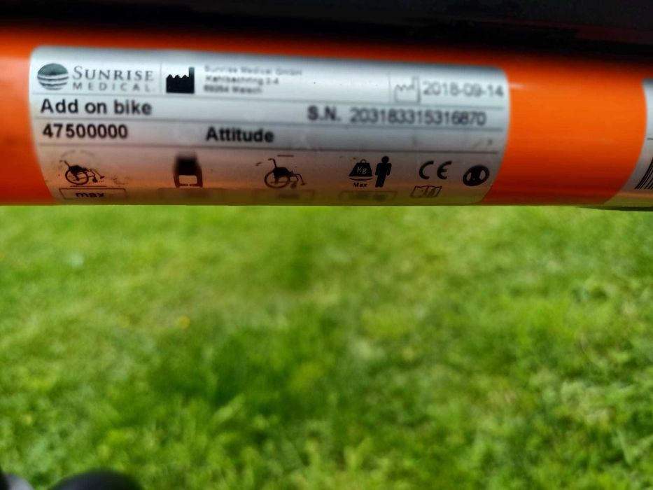 Przystawka QUICKIE Attitude Hybrid Sunrise Medical + wózek QUICKIE