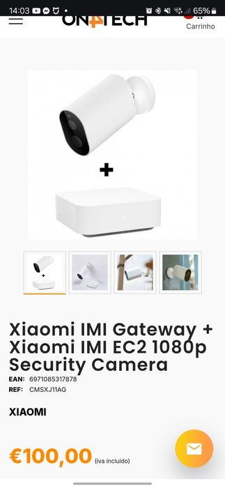 Xiaomi IMI gateway + 4x Xiaomi Outdoor Cameras EC2