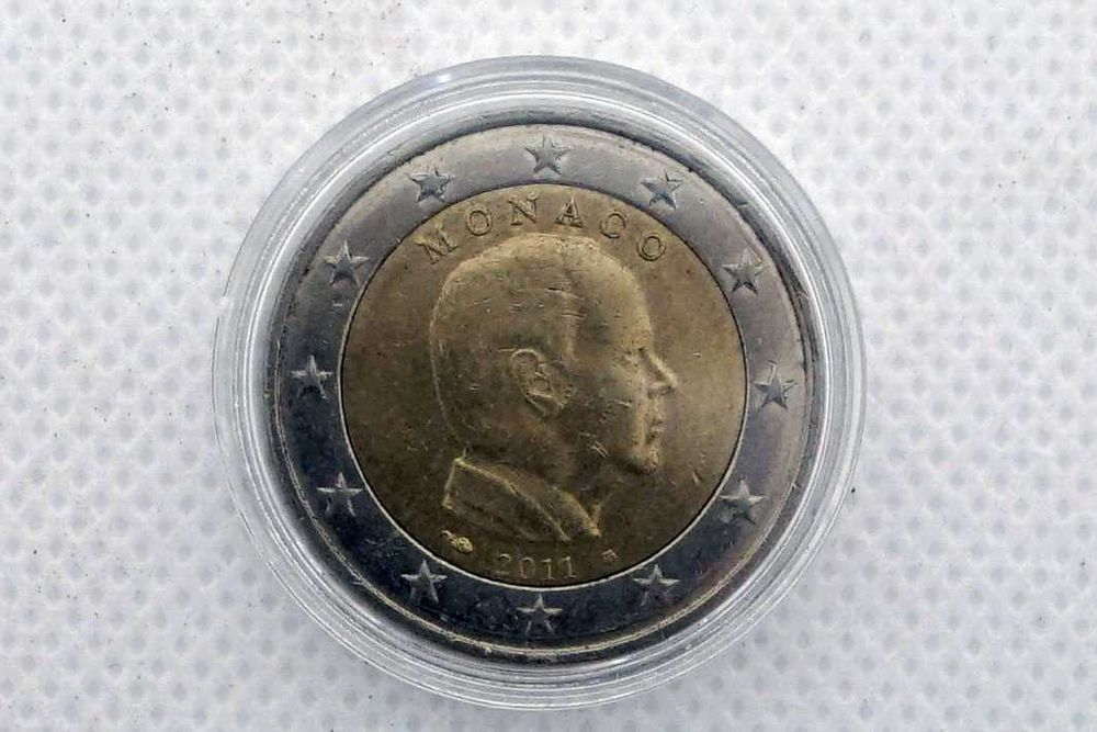 4 Moedas de 2 euros - Mónaco - Anos diferentes