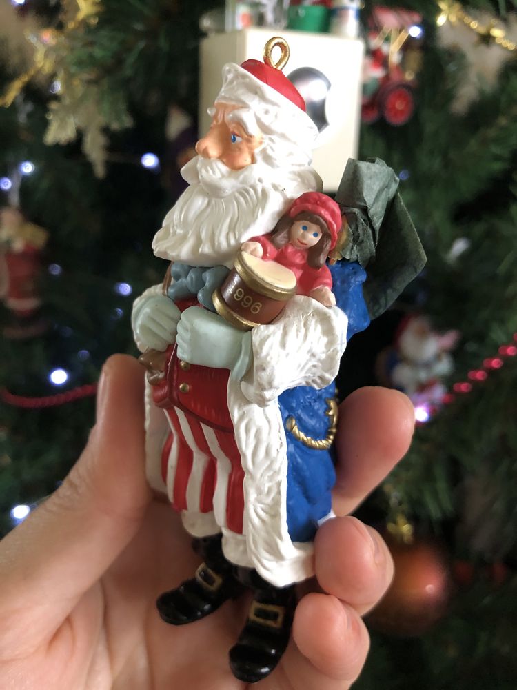 Новорічна іграшка на ялинку Американський Санта 1996 року від Hallmark