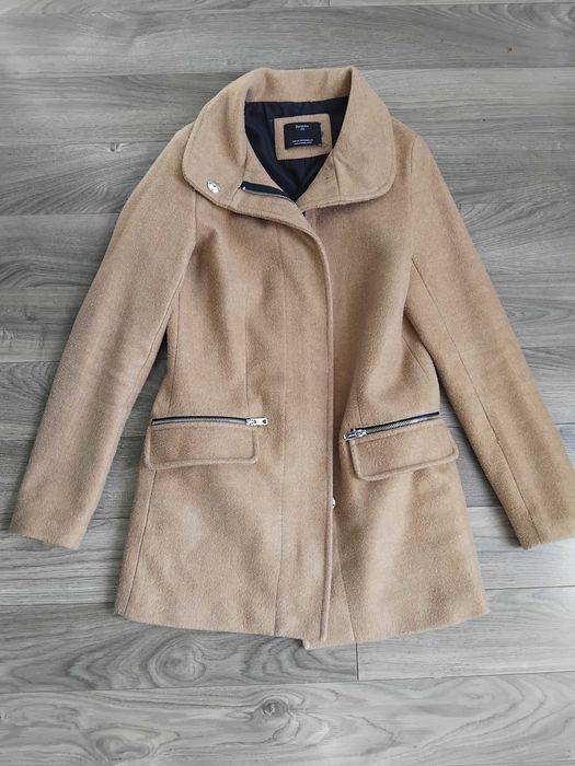 Płaszcz Bershka brązowy XS