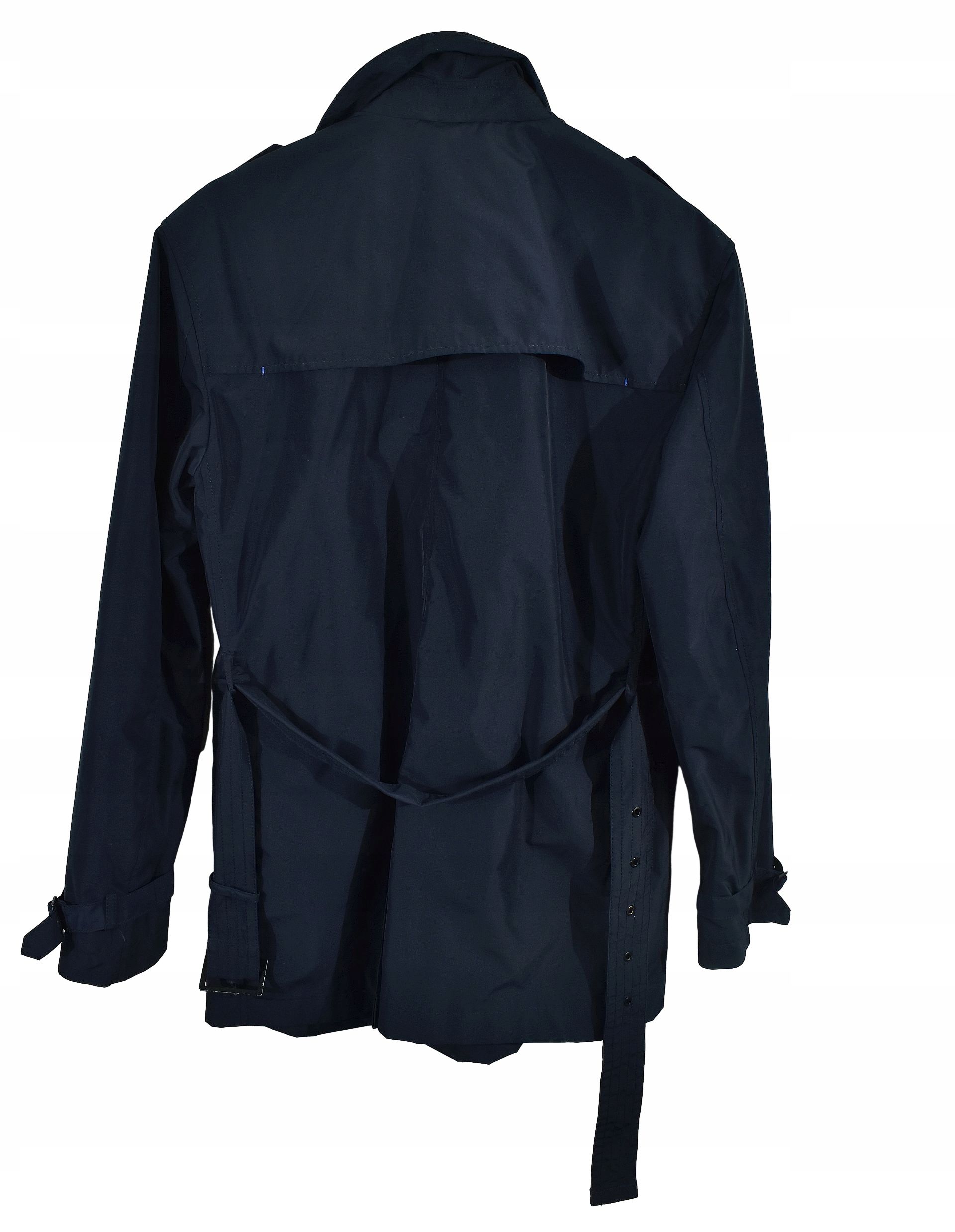 Superdry Idris Męski Dwurzędowy Płaszcz Trencz M