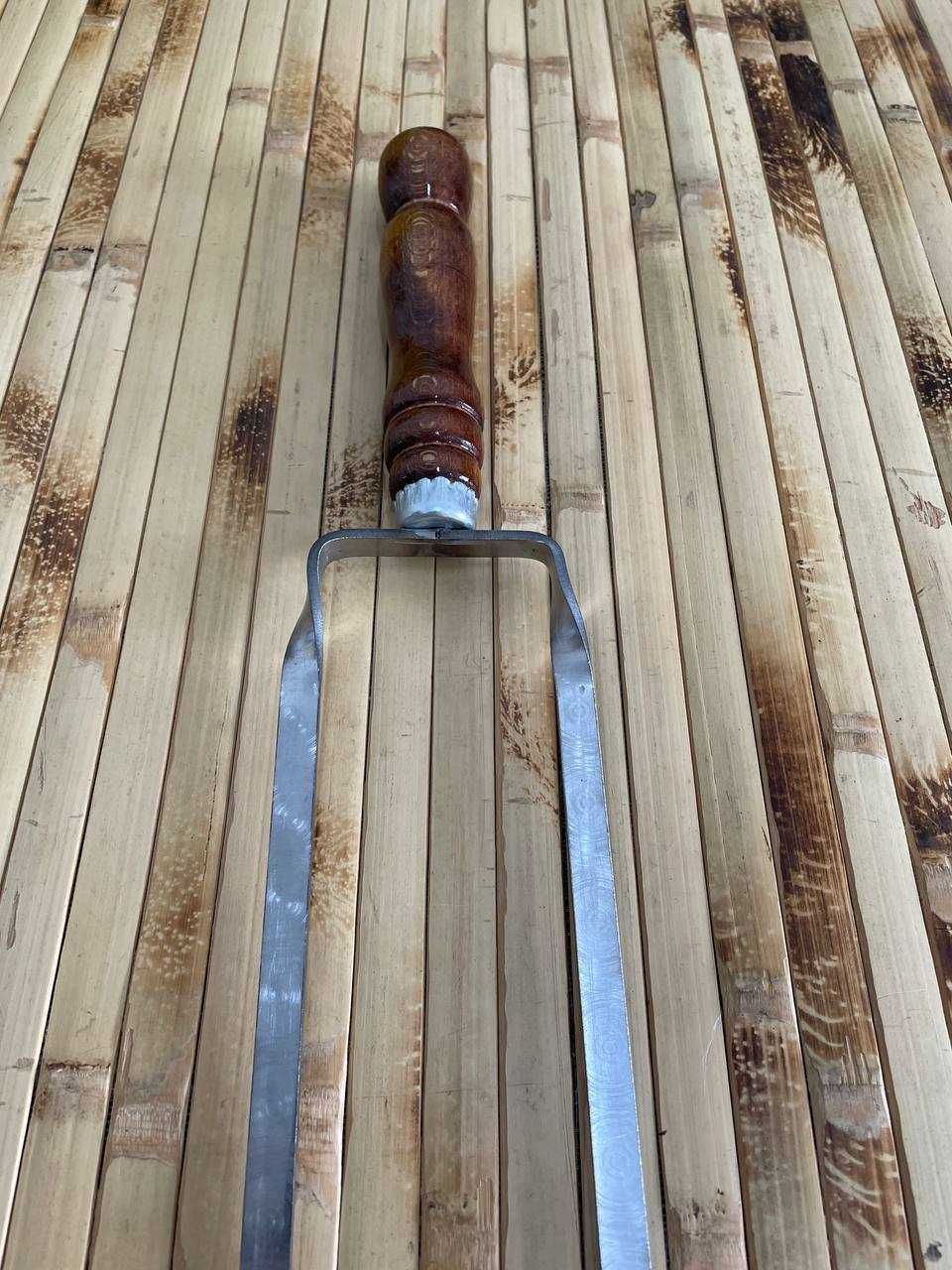 Шампура LUX дерев’яна лакова ручка. НЕРЖАВІЙКА  3мм + чохол