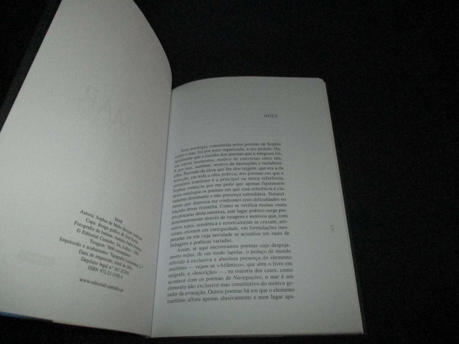 Livro Mar Poesia Sophia de Mello Breyner Andresen