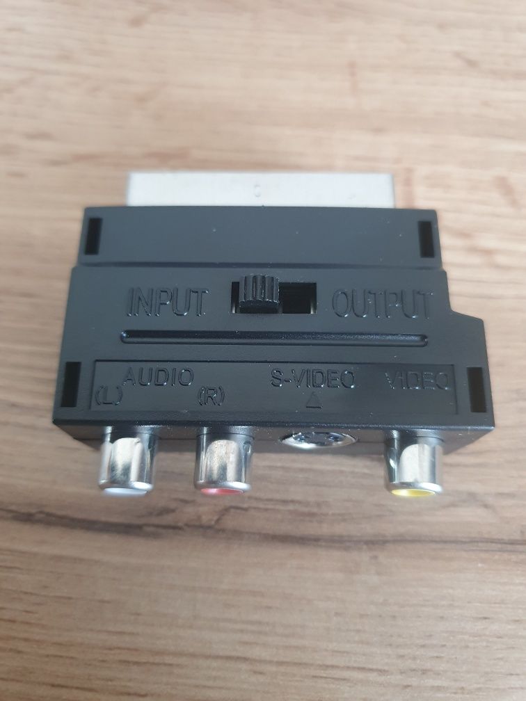 Adapter przejściówka SCART S-VIDEO RCA EURO Chinch Schwaiger.