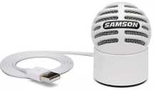 Samson Meteorite White  miniaturowy mikrofon USB do komputera laptopa