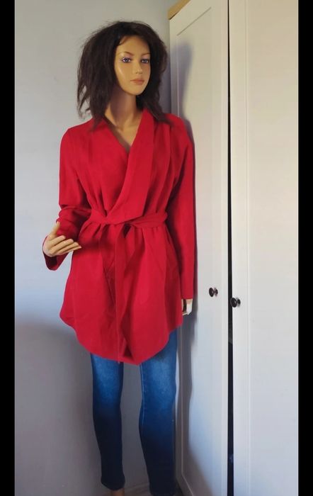 M/XL nowa, czerwona kurtka damska