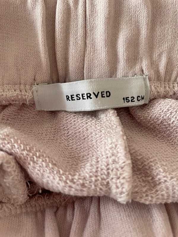 Różowe dresy z koktką Pusheen firmy Reserved roz. 152 cm.