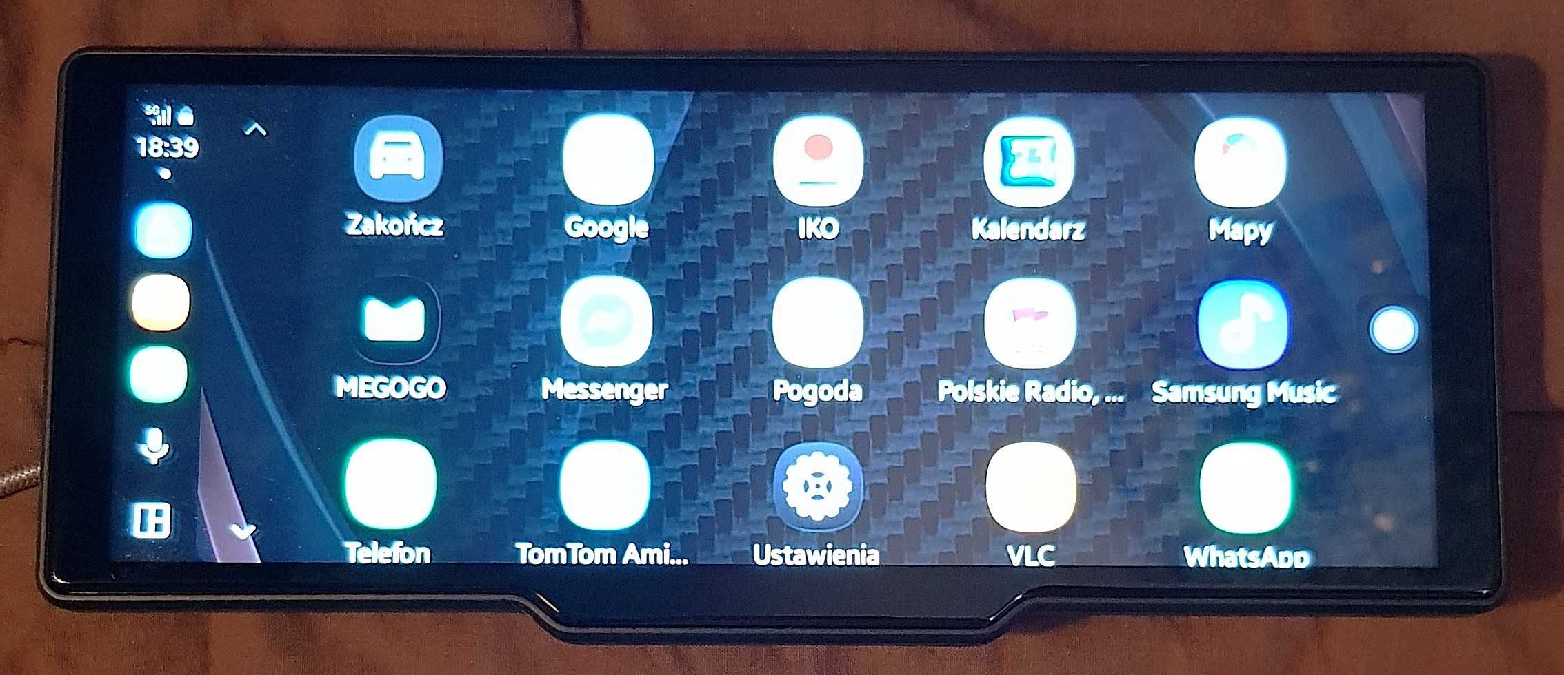 CarPlay i AndroidAuto 10 cali format 16x10