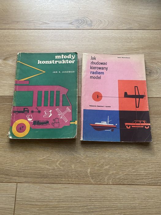 Zestaw książka młody konstruktor Janowski jak zbudować kierowany model