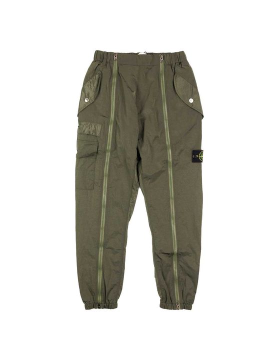 Штани STONE ISLAND 31619 Regenerated Nylon Cargo Pants Olive