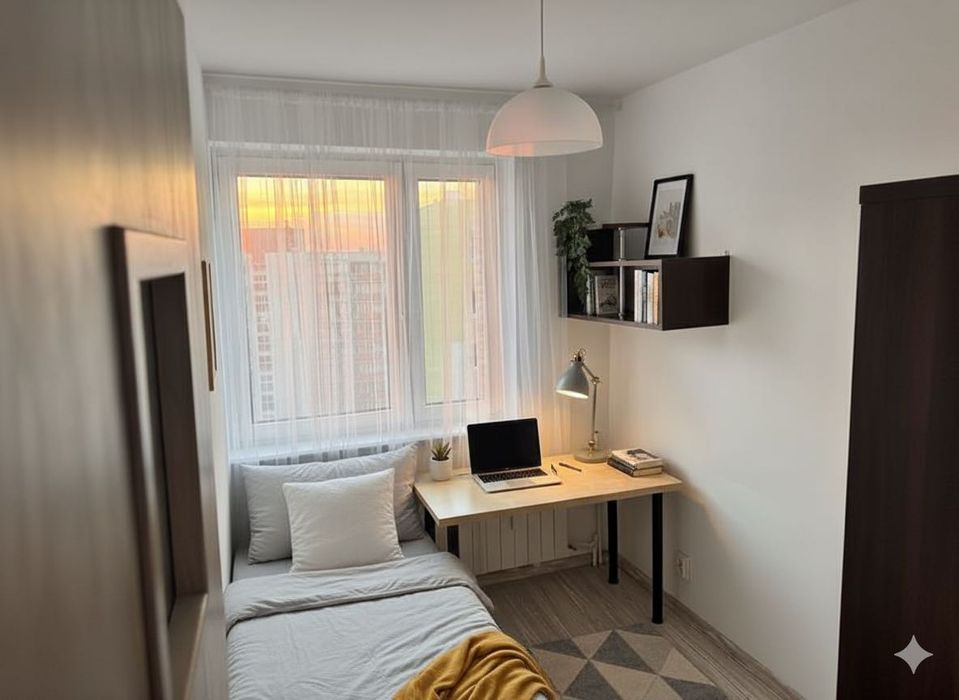 Komfortowy pokój jedno/dwuosobowy do wynajęcia w odnowionym mieszkaniu