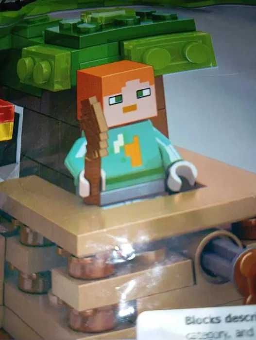 Zestaw 425pcs + 5 Figurek - klocki kompatybilne z LEGO Minecraft bloki