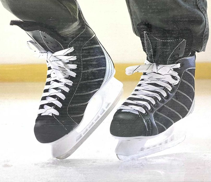 Łyżwy hokejowe sportowe czarne rozmiar 41