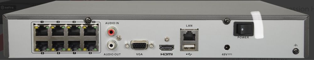 Safire IP-Відеореєстратор SF-NVR6108-4K8P-VS2, Іспанія.