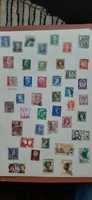 selos variados nacionais e internacionais
